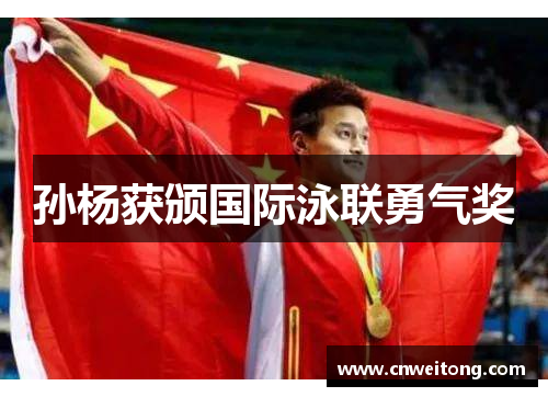 孙杨获颁国际泳联勇气奖